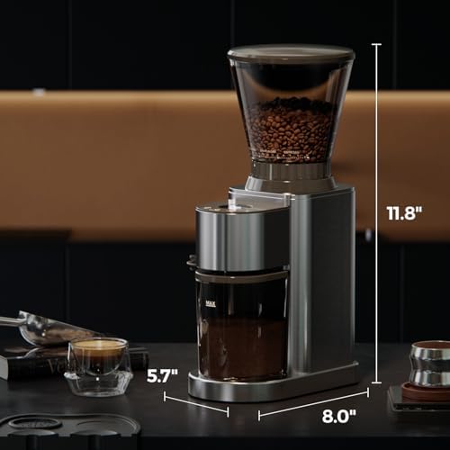Electric Burr Coffee Been Grinder with Adjustable 24 Precise Grind Settings, 40s Digital Timer for French Press, Espresso, and Drip Pour Over, Home Use, Black - Image 5