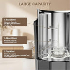 5-in-1 Milk Frother and Steamer, Automatic Warm and Cold Foam Maker, Hot & Cold Foam Maker and Milk Warmer with LED Display Touch Screen for Coffee,Latte, Cappuccino, Macchiato, Hot Chocolate - Image 3