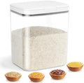 11 Lbs Rice Storage Container 5.8Qt Flour Sugar Containers with Flip-up Lid by TBMAXS