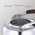 Tea Pot 1000ML Kettle 304 Thickened Stainless Steel Teapot Teapot Household Induction Cooker Tea Set Office Tea Room Teapot Teapot for Infuser (Color : A) - Image 3