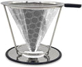 Pour Over Coffee Dripper–Stainless Steel Paperless Reusable Filter by GZEduld