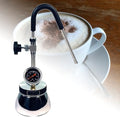 Steam Boiling Water Frothing Machine,Outdoor Milk Frother with 3-Hole Nozzle, Air Pressure Gauge, Air Pressure Gauge, Stainless Steel Kettle, Open Flame and Induction Hob Heating by Unknown