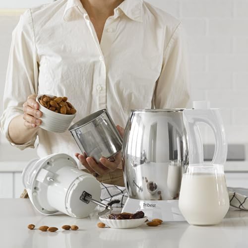 Tribest Soyabella SB-130 Deluxe Automatic Nut Milk Maker & Soy Milk Maker Machine, White/Stainless Steel - Image 5