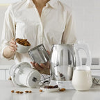 Tribest Soyabella SB-130 Deluxe Automatic Nut Milk Maker & Soy Milk Maker Machine, White/Stainless Steel - Image 5