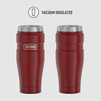 THERMOS Stainless King Vacuum-Insulated Travel Tumbler, 16 Ounce, Rustic Red (Pack of 4) - Image 2