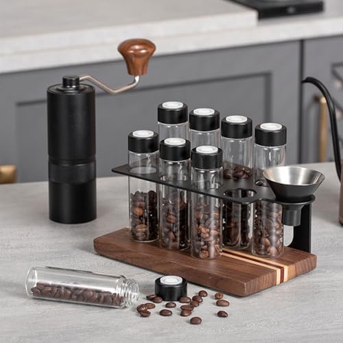 Portable Reclaimed Wood Coffee Jar with VentTech Seal, E - Image 5