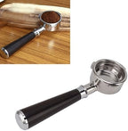 58mm Bottomless Portafilter, 3 Ear Diagnosis Tool for Home Barista Barsetto Compatible Machines Food Grade 304 Stainless Steel Solid Wood Handle 1 Pc by Pssopp