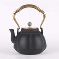 LJYT Teapot Cast Iron Tea Maker with Copper Handle, Vintage Heat Resistant Tea Infuser, for Home Office Office Tea House Party, 1.1L (Color : B) by Unknown
