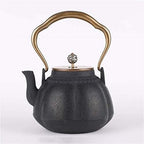 LJYT Teapot Cast Iron Tea Maker with Copper Handle, Vintage Heat Resistant Tea Infuser, for Home Office Office Tea House Party, 1.1L (Color : B) by Unknown