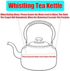 Whistling Kettle Teapot, Premium Copper Tea Kettle for Stove Top 3.2 QT - Image 4