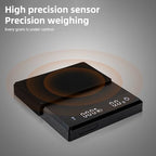MINI COFFEE SCALE TIMER 2KG 0.1G ACCURATE 3 MODES PORTABLE DIGITAL ESPRESSO POUR OVER COFFEE SILICONE INSULATION COVER (ABS (acrylonitrile-butadiene-styrene) 2) - Image 6