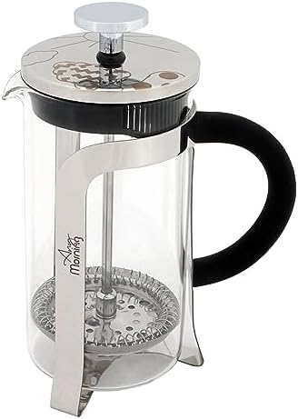 Any Morning French Press Coffee Maker, 11 Oz, Black (11 Oz) by Anymorning