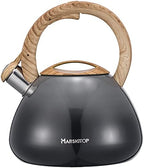 MARSKITOP Tea Kettle Stovetop Whistling, 2.6 Quart, Gray by MARSKITOP