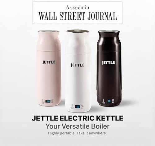 Jettle Portable Electric Kettle, 450ml Travel Water Boiler with LED, White - Image 2