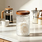 Glass Jars With Lids, Pantry Storage Containers, 24oz Coffee Canister - Image 6