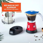 IMUSA 6 or 3 Cup Electric Boricua Espresso Coffee Maker, Red - Image 4
