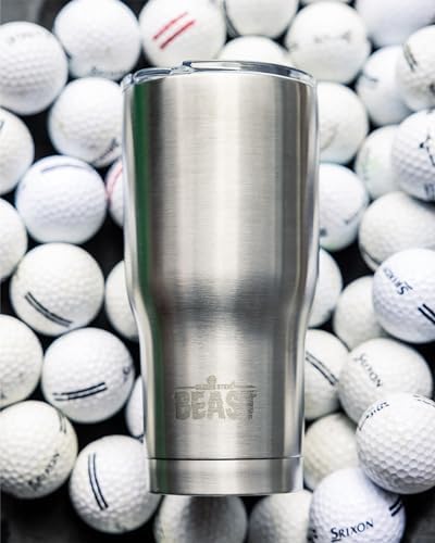 Beast 40 oz Tumbler Stainless Steel Vacuum Insulated Coffee Ice Cup Double Wall Travel Flask (Stainless Steel) - Image 3
