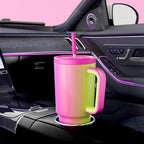 Meoky 30 oz Tumbler with Handle, Tumbler with Lid and Straw, Insulated Stainless Steel Travel Mug, 100% Leak-proof, Cupholder Friendly, Keeps Cold for 24 Hours or Hot for 8 Hours (Carnival) - Image 5