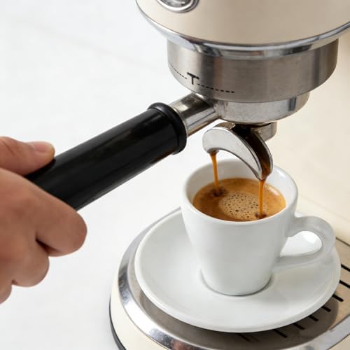 Espresso Cups Set of 6, 2.8 oz White Espresso Cups and Saucers - Image 4