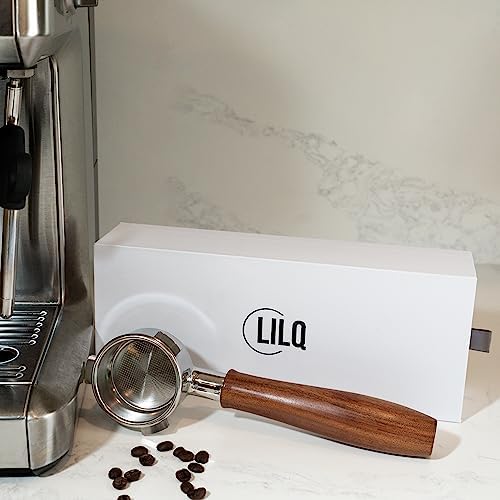 LILQ 54mm Naked Bottomless Portafilter Compatible with Breville Barista Express, Barista Pro, Bambino, and More – 18-20g basket included (Rosewood Smooth, 54mm) - Image 6