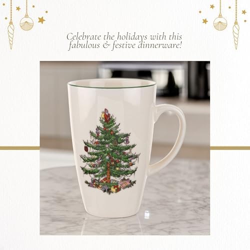 Spode Christmas Tree Latte Mug, 22 Oz - Holiday Drinkware - Image 5