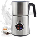 Fully Automatic Milk Frothers, Electric Milk Foaming Machine with Infinite Knob Control, Heating Temperature 65-75°C, Hot and Cold Double for Coffee, Latte, Cappuccino by Unknown