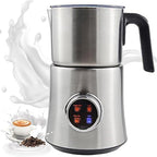 Fully Automatic Milk Frothers, Electric Milk Foaming Machine with Infinite Knob Control, Heating Temperature 65-75°C, Hot and Cold Double for Coffee, Latte, Cappuccino by Unknown