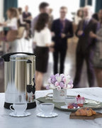 100-Cup Commercial Coffee Urn – 14l Large Stainless Steel Electric Coffee Maker for Churches, Meeting Rooms, Lounges, and Large Gatherings - Image 7