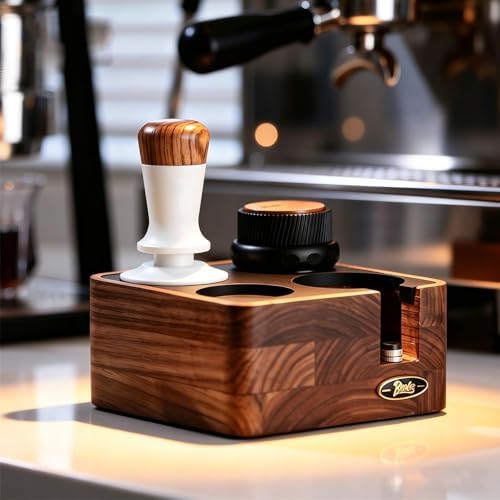 Bincoo 58mm Espresso Tamper Spring Loaded Espresso Press,Calibrated Consistent Pressure Coffee Tamper with Wood Handle, Professional Barista Tool for Espresso Machine, Coffee Tamper - Image 5