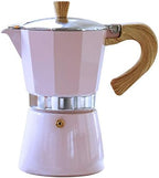 Gary Valenti VEZ006/IND/GREEN Venezia-Coffee Maker pink, 3 Tassen Espresso, Aluminium by Gnali+%26+Zani