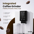 Averno Fully Automatic Espresso Machine with Grinder & Milk Frother, Bean to Cup Coffee Maker for Espresso, Cappuccino & Latte, Stainless Steel Brewing Unit - Image 2