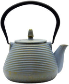 Teapot with Stainless Steel Infuser for Loose Tea, Cast Iron Tea Kettle for Stovetop Safe, Cast Iron Teapot Coated with Enameled Interior(33.8oz/1000ml) by SECHUDO