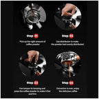 51/53/58mm Espresso Tamper 30Lbs Constant Pressure Coffee Tamper with Calibrated Spring Loaded Home Kitchen Cafe Use(Thread-53mm) - Image 6
