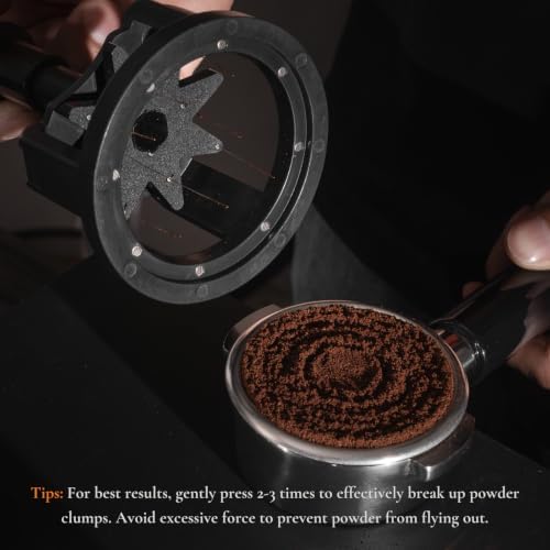 Vandroop Rotary WDT Tool 54mm, Semi-Automatic Espresso Distribution Tool - Image 4