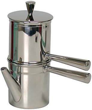 Ilsa Neapolitan Coffee Maker, Stainless Steel, Silver Color, for 6 Cups by Ilsa