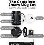 Brewbliss Temperature Control Smart Mug, 14 Oz, App-Controlled & Self-Heating Coffee Mug with 90 Min Battery Life, 1°F Precise Temperature Control Mug Warmer, Gift for Christmas & Birthdays - Black - Image 6