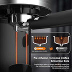 COWSAR Espresso Machine 20 Bar, Semi-Automatic Espresso Maker with Milk Frother Steam Wand, 45 OZ Removable Water Tank for Cappuccino, Latte, Home - Image 6