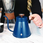 GROSCHE Marrakesh Gooseneck Pour Over Kettle Stovetop - 34 fl. oz (Blue) - Image 4