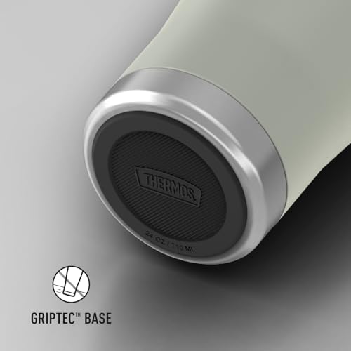 THERMOS Icon Series 24oz Stainless Steel Tumbler with Slide Lock Lid, Leakproof, Fits Cupholder, Dishwasher Safe, Griptec™ Non‑Slip Base, Keeps Drinks Hot 6 Hrs/Cold 22 Hrs, River Rock - Image 6
