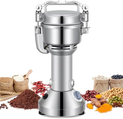 LEEVOT Grain Mill 150g Commercial Spice Grinder Electric 650W Stainless Steel Pulverizer Dry Grinder for Grinding Wheat, Oats, Corn, Pepper, and Coffee Beans – Grinders for Kitchen. by LEEVOT