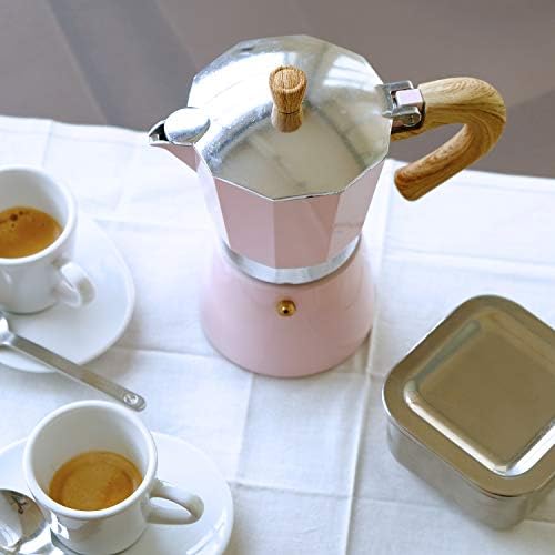 Gary Valenti VEZ006/IND/GREEN Venezia-Coffee Maker pink, 3 Tassen Espresso, Aluminium - Image 5