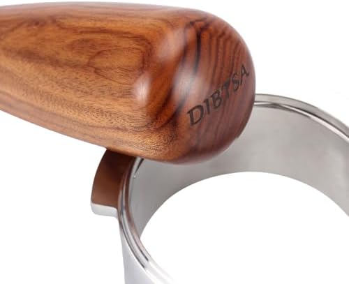 DIBTSA 54mm Bottomless Portafilter Compatible with Breville BES870, BES878, BES880, with 304 Stainless Steel Filter Basket, wood handle - Image 7