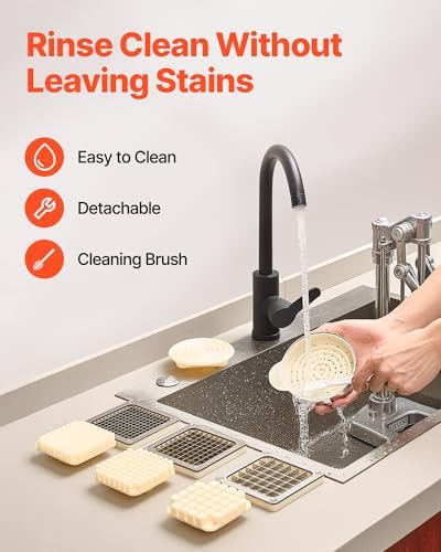 VEVOR French Fry Cutter, Ergonomic Potato Slicer with 3 Blades (1/2", 3/8", 1/4") & Juicer Plate, Easy-Replace Vegetable Chopper Dicer for Carrot, Onion, Lemon, Ideal for Home & Commercial Kitchens - Image 6
