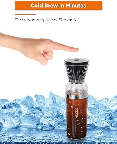 Commercial CHEF Quick Cold Brew Coffee Maker, 14-Oz. Jar, CHCB14C - Image 4