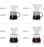 watchget Glass Coffee Carafe 500ml/17oz - Heat Resistant Thin Borosilicate Coffee Server, Clear Pour Over Coffee Pot Maker, Ideal for Home, Office, and Café (Pack of 2) - Image 3