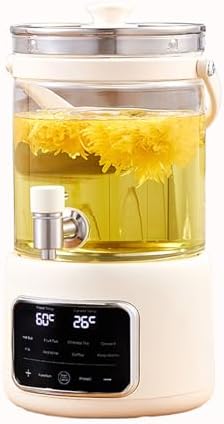 3L Glass Electric Kettle with Touch Screen Herbal Tea Kettle Adjustable Temperature 40-90°C 72-hour Heat Retention High borosilicate glass allows you to easily enjoy tea by Unknown