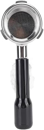 58mm Coffee Bottomless Portafilter, Easy to 58mm 3-Ear Portafilter Resistance Oxidation Resistance for Coffee Pot (Black) - Image 2
