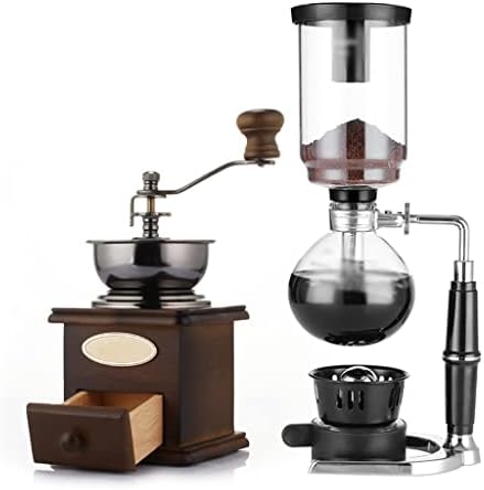 JITEM Cafetera Syphon Coffee Maker Japanese Style Vacuum Glass Siphon Pot Percolators 3-5 Cups Glass Tabletop Siphon Coffee Maker for Coffee or Tea by Unknown