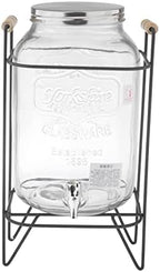 Cold Brew Coffee Maker Glass Beverage Dispenser with Metal Spigot and Leak Resistant Seal for Iced Coffee Tea Juice Fermenting Suitable for Kitch, 8L Style 2 by Unknown