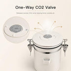 MEGAWISE 1.2L 304 Stainless Steel Coffee Canister with CO2 Valve - Image 4